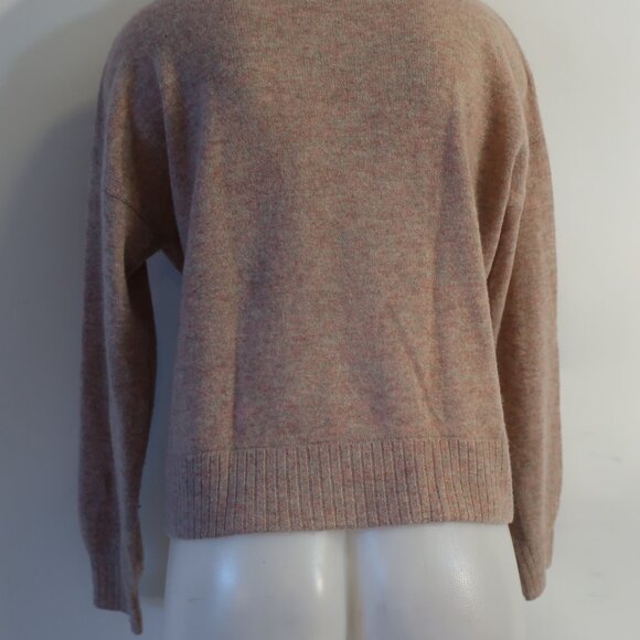 Womens 27 Miles Pink, Multi-Color 100% Cashmere V-Neck Sweater S - Picture 9 of 11